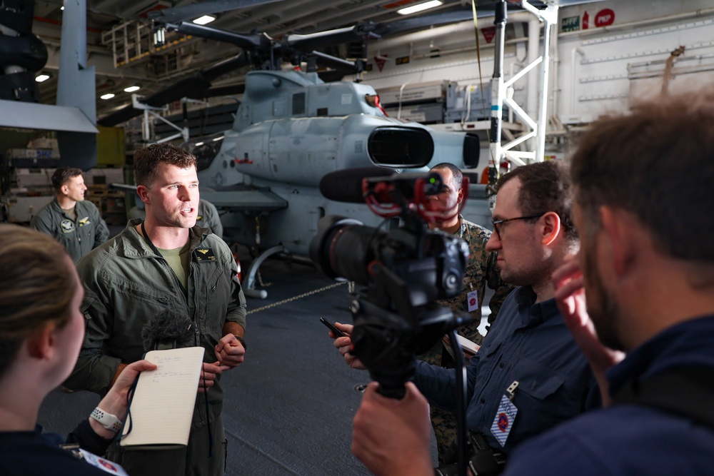MEDIA VISITS USS BATAAN