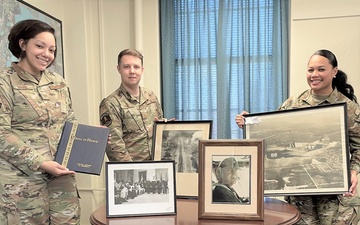 Gathering memorabilia documenting legendary Medal of Honor recipient
