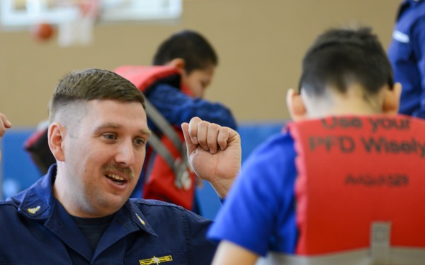 Coast Guard 17th District, Kids Don't Float team visits Savoonga