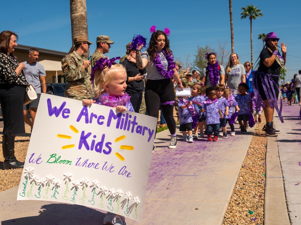 Luke CDC hosts Purple Up parade