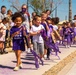 Luke CDC hosts Purple Up parade