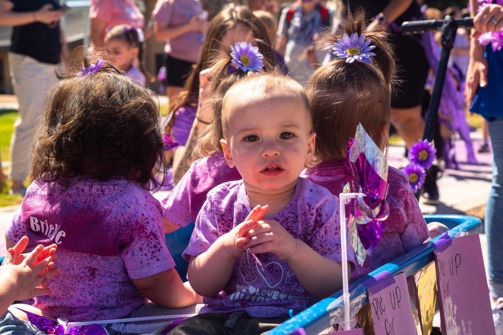 Luke CDC hosts Purple Up parade