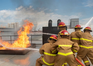 Fleet Week Port Everglades Holds a Damage Controls Olympics