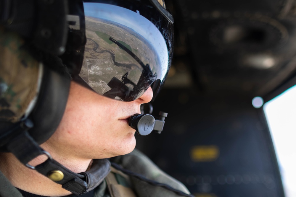 Exercise Garnet Rattler: UH-1Y provides close air support at Saylor Creek Range