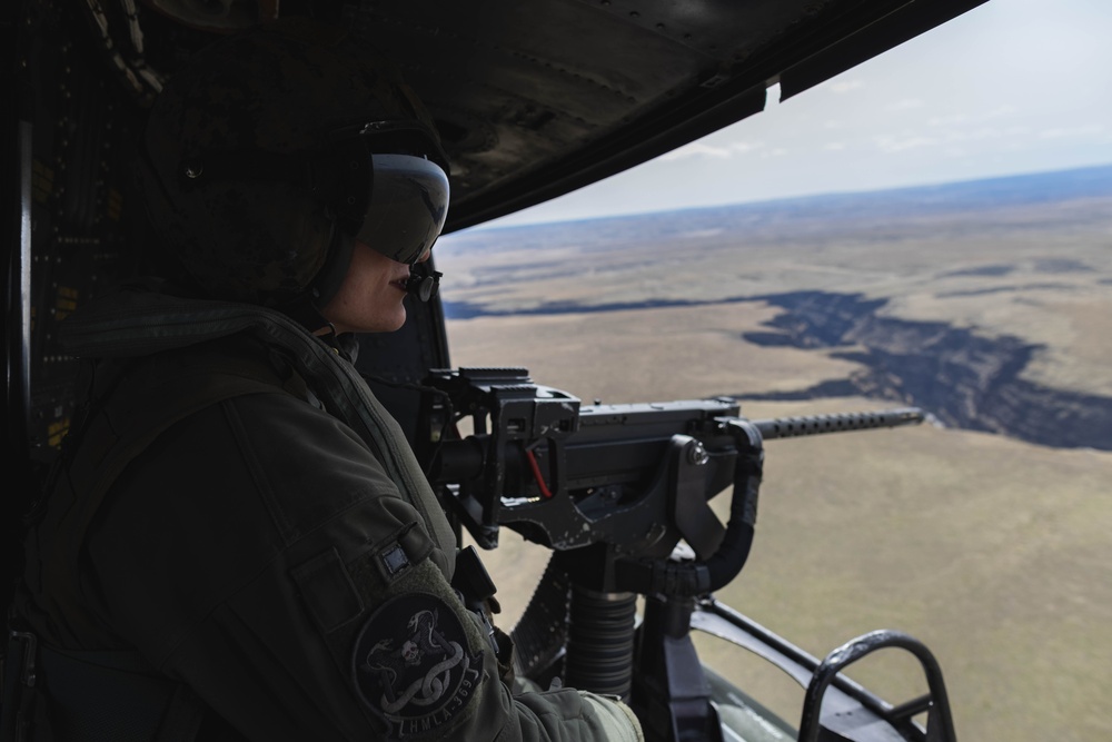 Exercise Garnet Rattler: UH-1Y conducts close air support at Saylor Creek Range