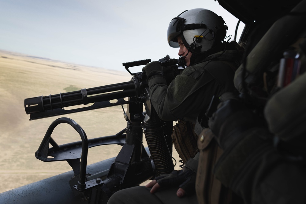 Exercise Garnet Rattler: UH-1Y conducts close air support at Saylor Creek Range