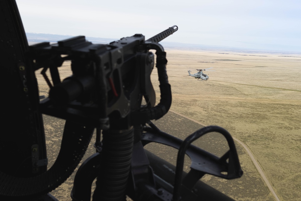 Exercise Garnet Rattler: UH-1Y conducts close air support at Saylor Creek Range