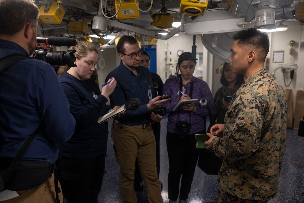 ARG/MEU conducts Media Embark aboard USS Bataan