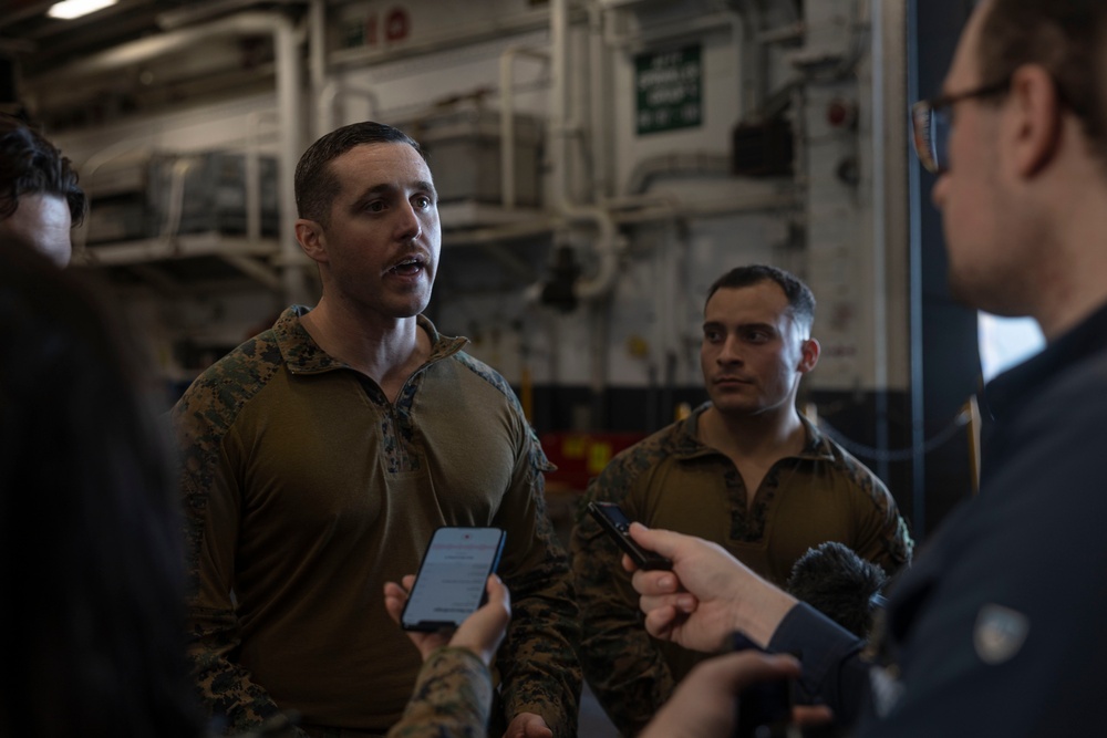 ARG/MEU conducts Media Embark aboard USS Bataan