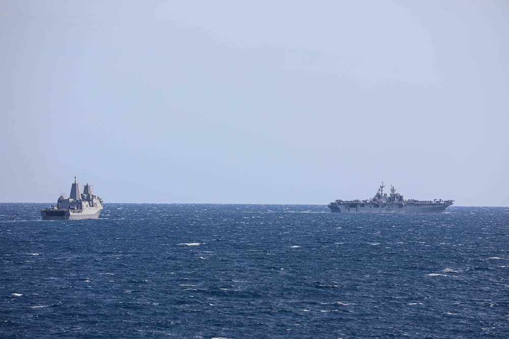 USS Carter Hall Conducts an Unidentified Aerial System Drill