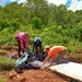 Archeological Experts Work on an Excavation