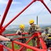 Maintenance Support Team works on the signal towers