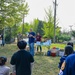 Osan Elementary plants trees for Earth Day