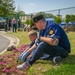 Osan Elementary plants trees for Earth Day