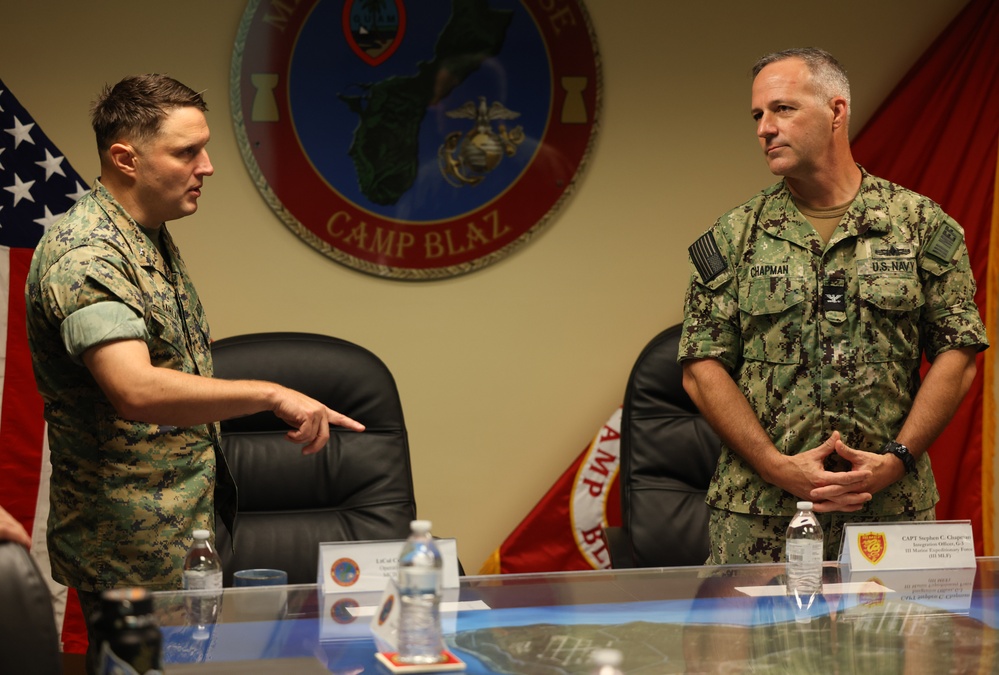 Captain Stephen Chapman visits Marine Corps Base Camp Blaz