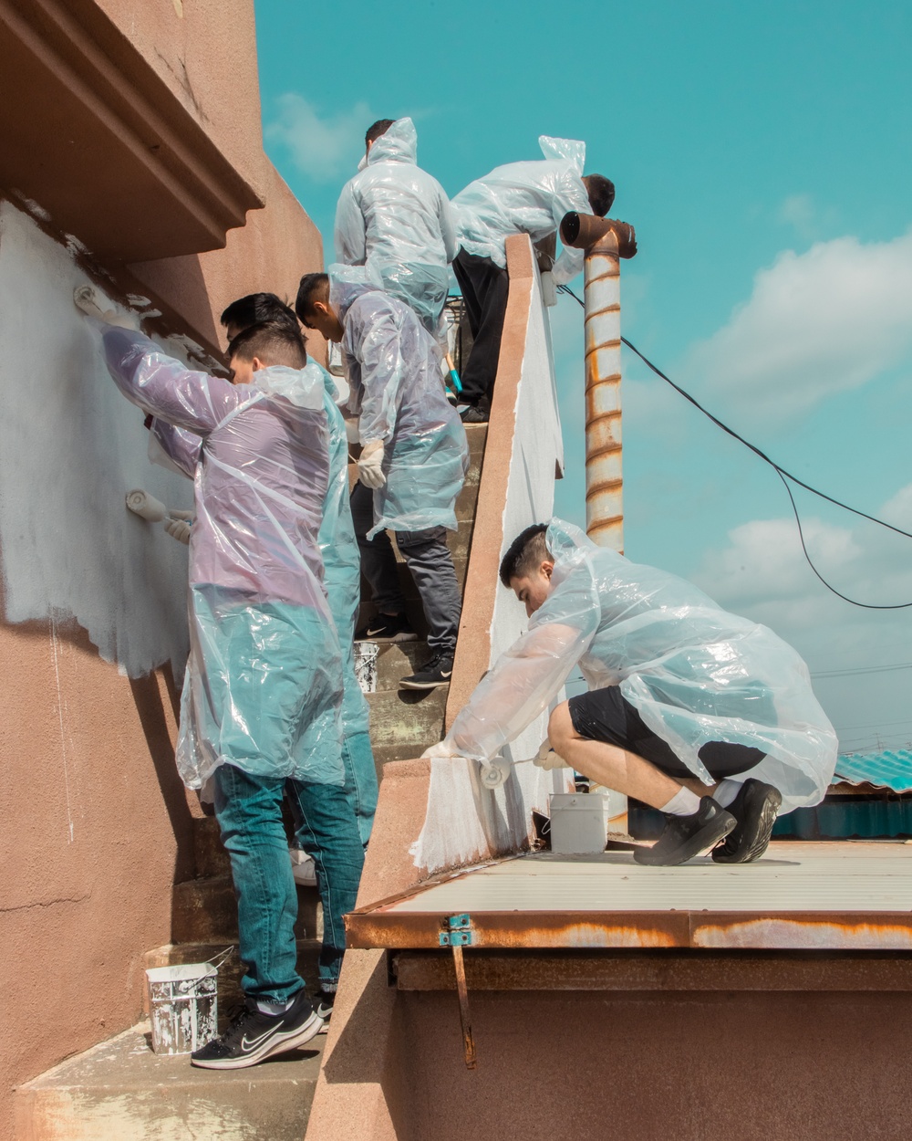 US Marines and local community volunteers help restore homes after Typhoon Hinnamnor