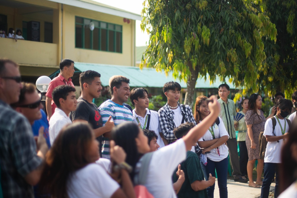 Balikatan 23 | 3d MLR help repair Lal-lo National High School sidewalk