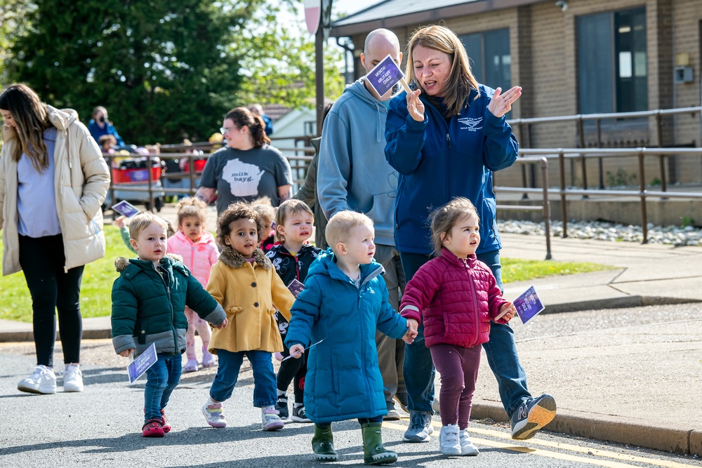 RAF Alconbury parade celebrates service members children