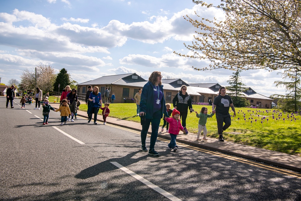 RAF Alconbury parade celebrates service members children