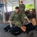 Sailors participate in an active shooter drill