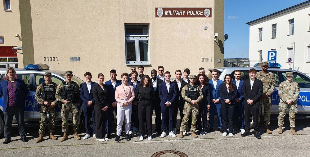 U.S. Army Garrison Wiesbaden hosts German Federal University police cadets