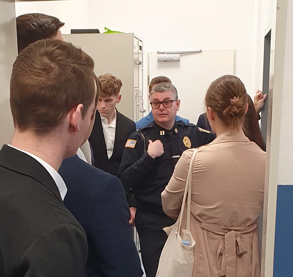 U.S. Army Garrison Wiesbaden hosts German Federal University police cadets