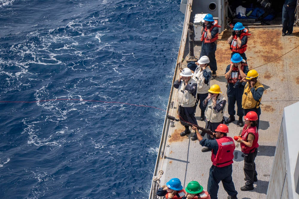 Replenishment-at-Sea with USNS Tippecanoe