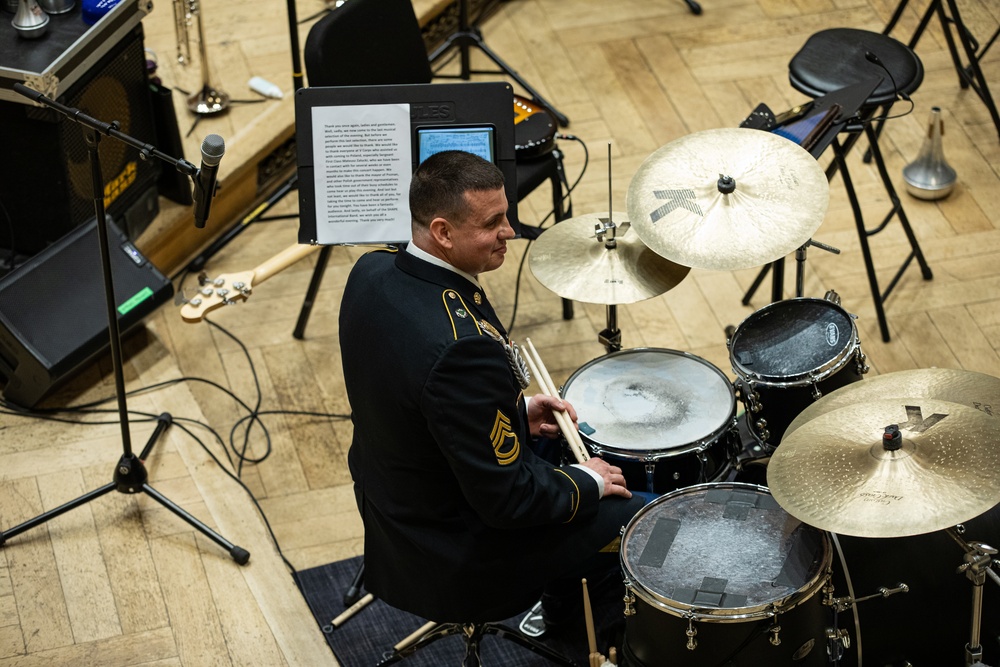 Supreme Headquarters Allied Powers Europe International Band performs in Poznan, Poland