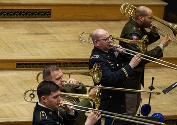 Supreme Headquarters Allied Powers Europe International Band performs in Poznan, Poland