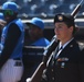 BG Collard throws opening pitch at Tarpons game