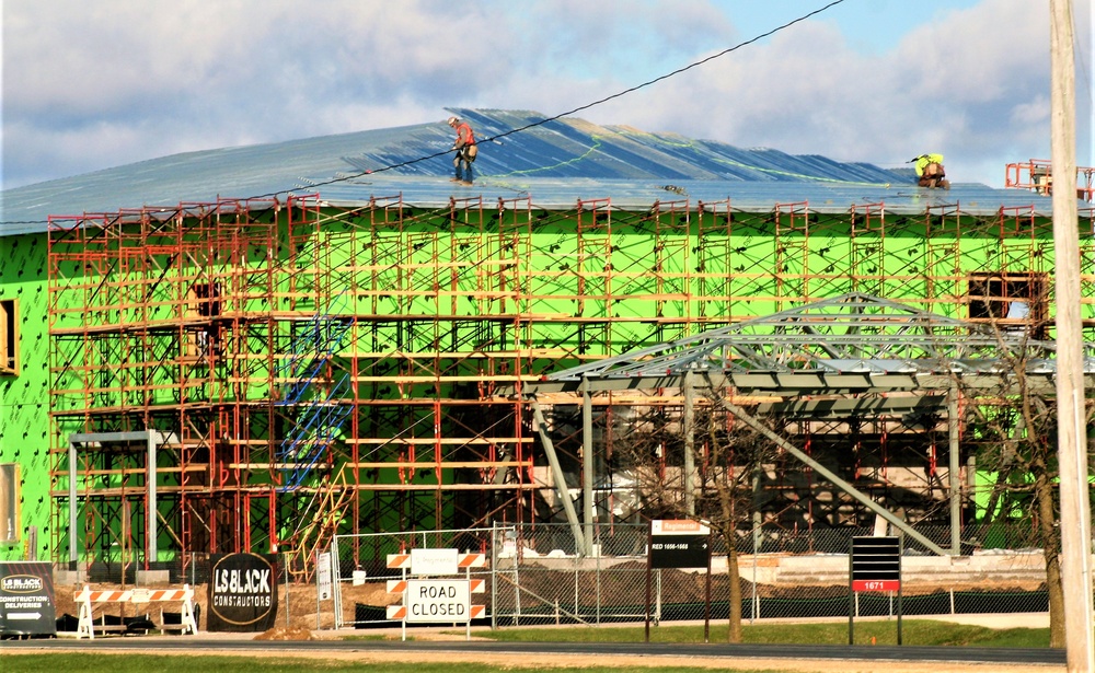 April 2023 construction operations of $11.96 million transient training brigade headquarters at Fort McCoy