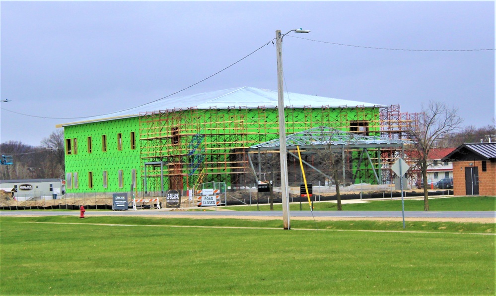 April 2023 construction operations of $11.96 million transient training brigade headquarters at Fort McCoy