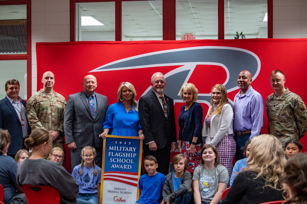 GDOE presents 2 local schools with Military Flagship School Award