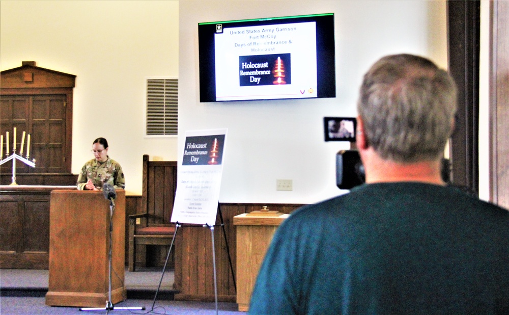 Fort McCoy observes 2023 Holocaust Remembrance Day, National Days of Remembrance