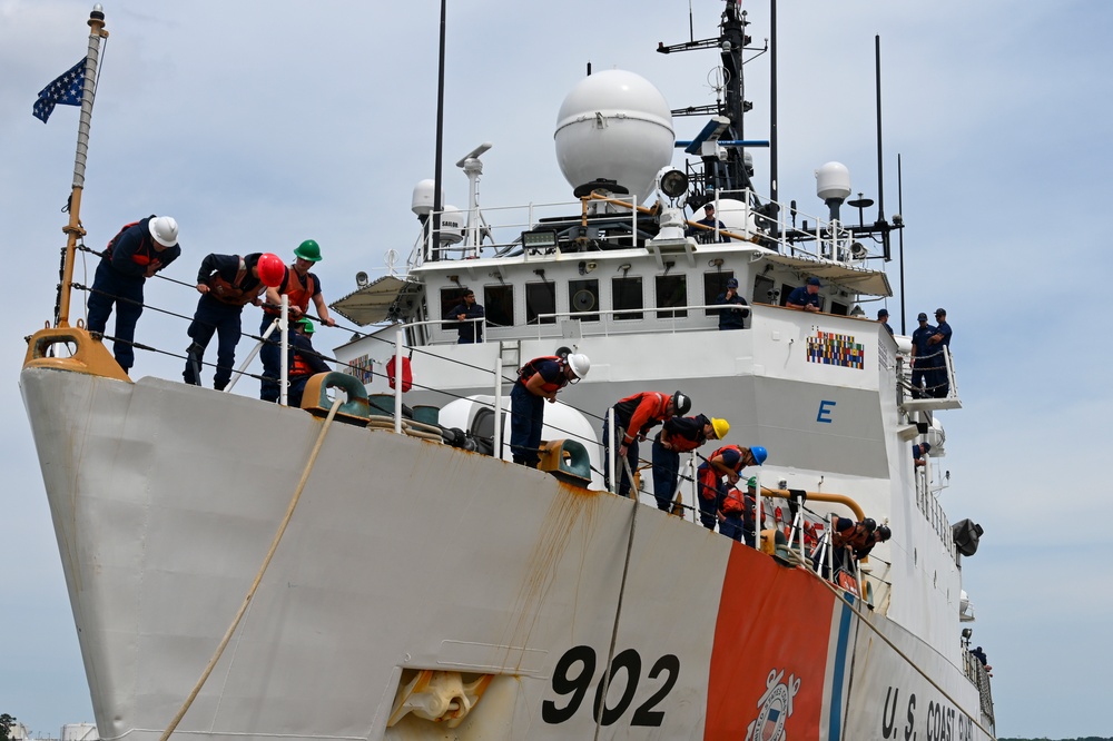 USCGC Tampa returns home following 88-day multi-mission Caribbean Sea patrol