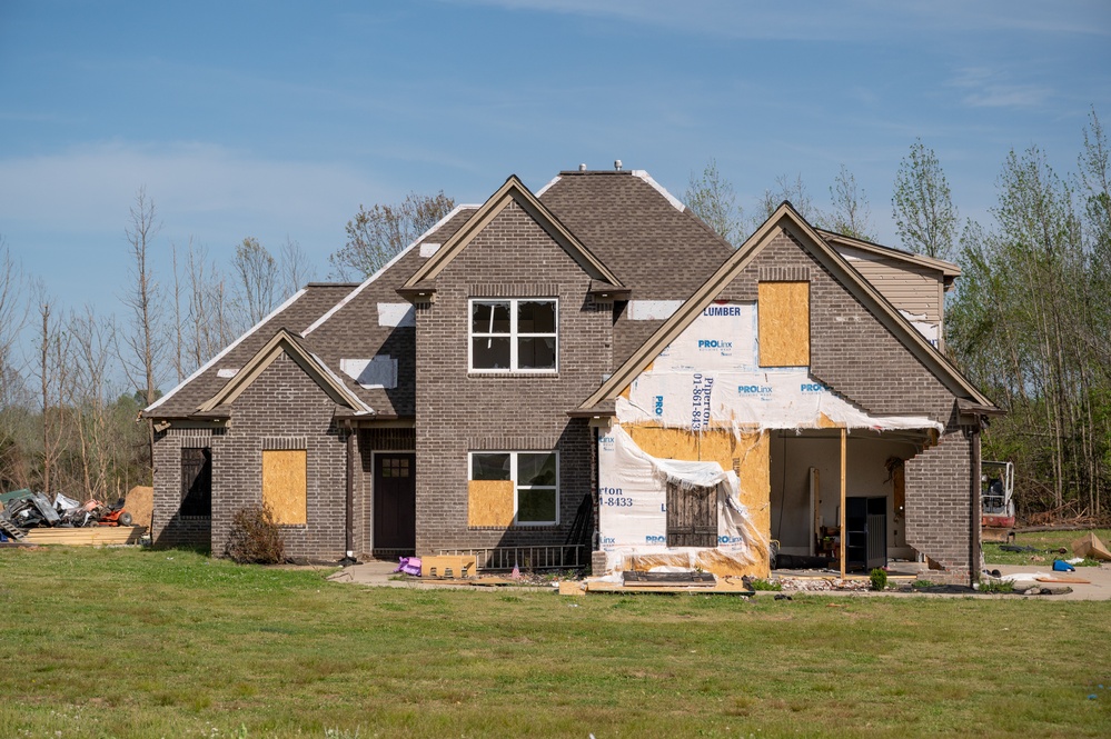 Tornado Damage in Brighton, TN