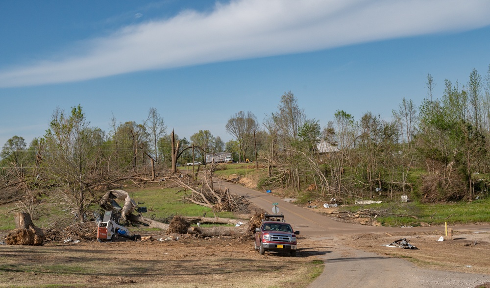 Tornado Damage and Debris, Brighton, TN