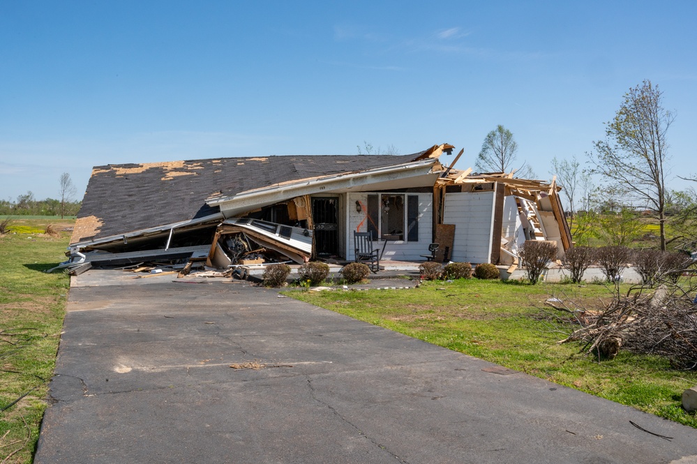 Tornado Damage Still Visible Three Weeks After Tornado