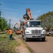 Debris Being Cleaned Up After Tornado