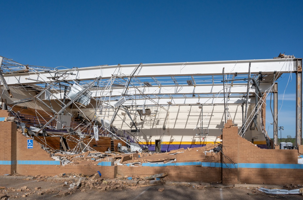 Tornado Damage to School in Covington is Severe