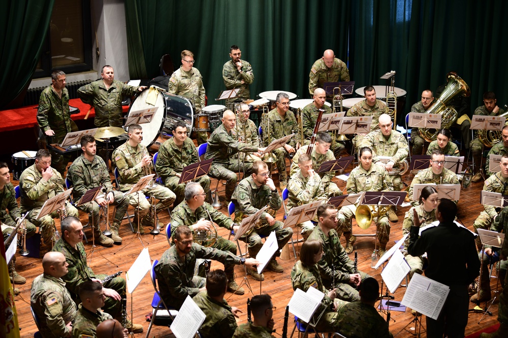 U.S. Army Europe and Africa Band and and Chorus Zaragoza Rehearsal
