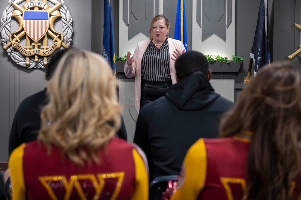 Washington Commanders Football Team Visits the Pentagon