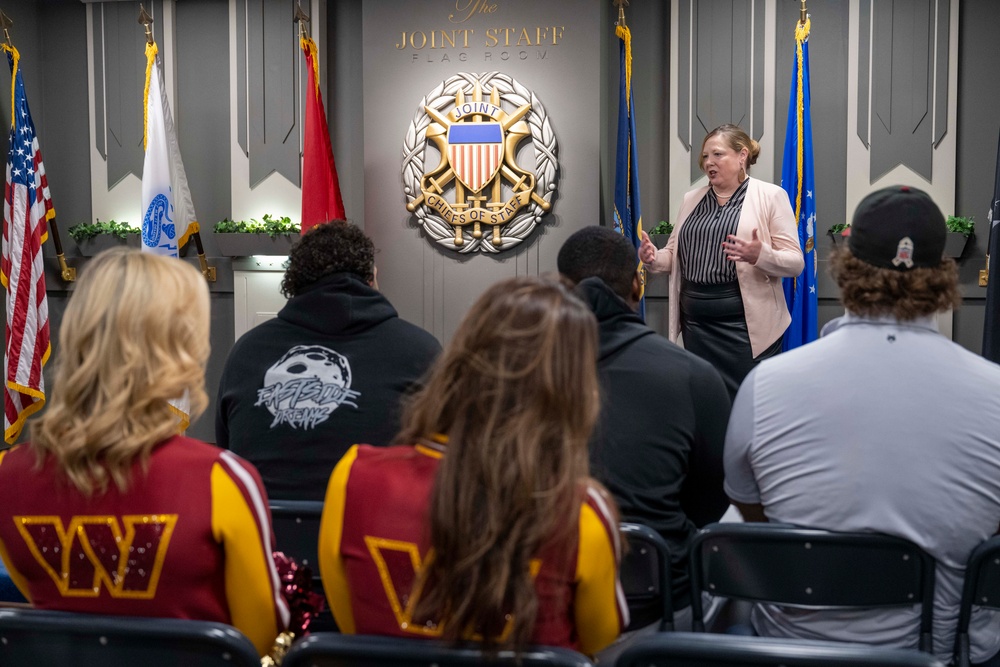 Washington Commanders Football Team Visits the Pentagon