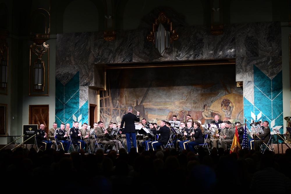 U.S. Army Europe and Africa Band and Chorus public joint-force concert in Zaragoza