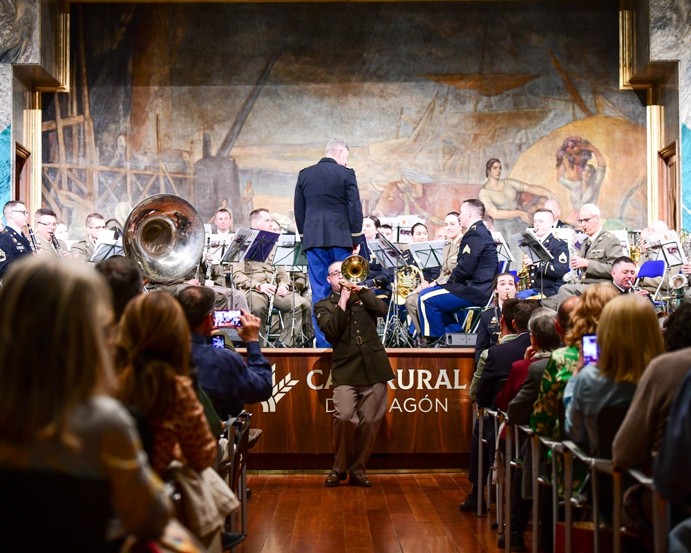 U.S. Army Europe and Africa Band and Chorus public joint-force concert in Zaragoza