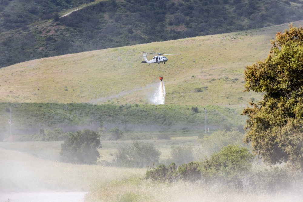 Service members train for annual firefighting exercise