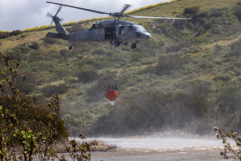 Service members train for annual firefighting exercise