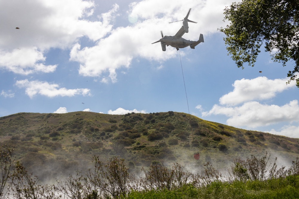 Service members train for annual firefighting exercise