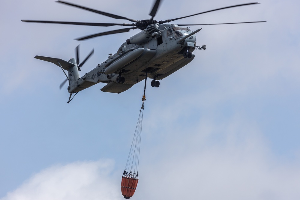 Service members train for annual firefighting exercise