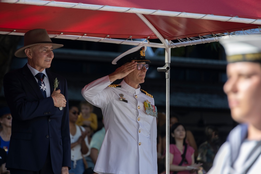 MRF-D Marines and Sailors participate in the Anzac Day Parade